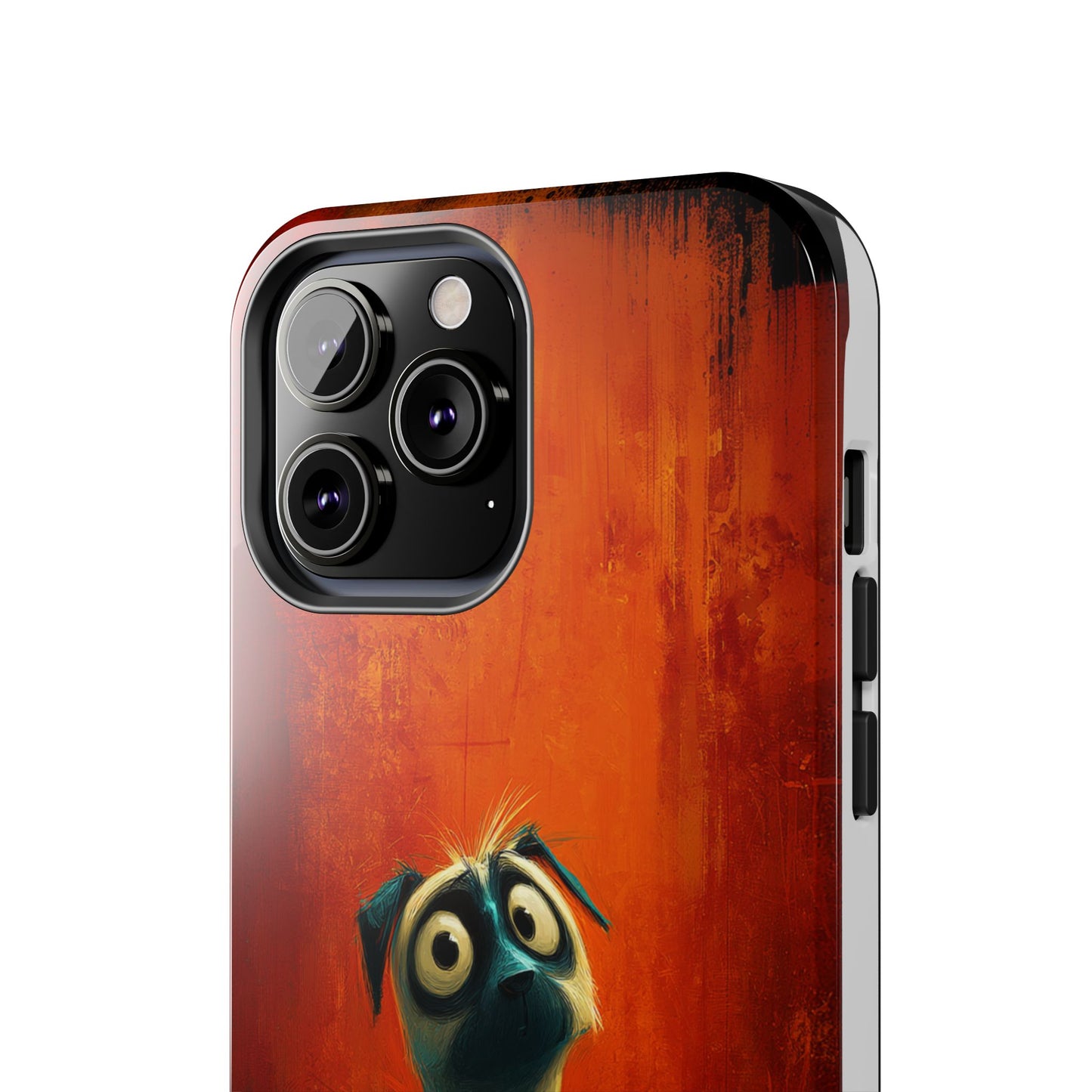 Whimsical Dog Art Tough Phone Case - Durable Protection for Pet Lovers