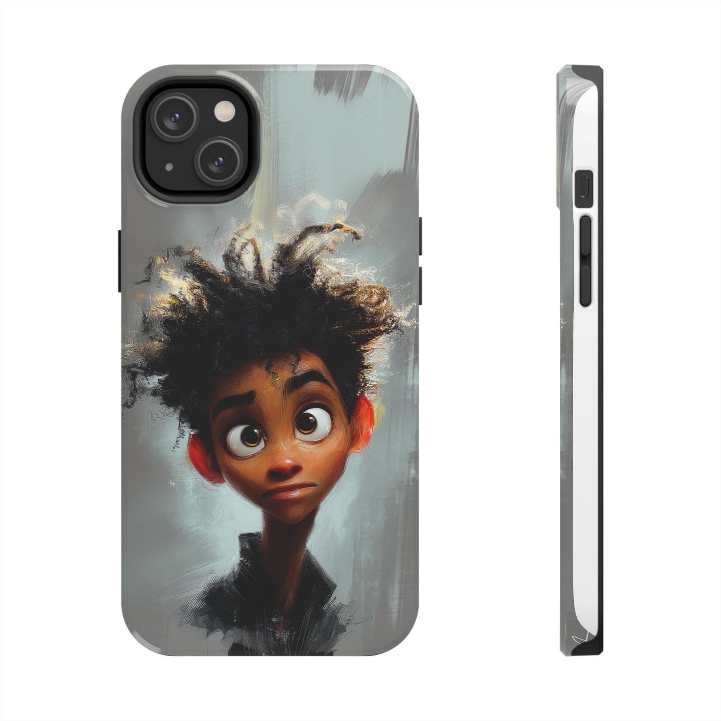 Artistic Tough Phone Case - Unique Design with Character - Great Gift Idea