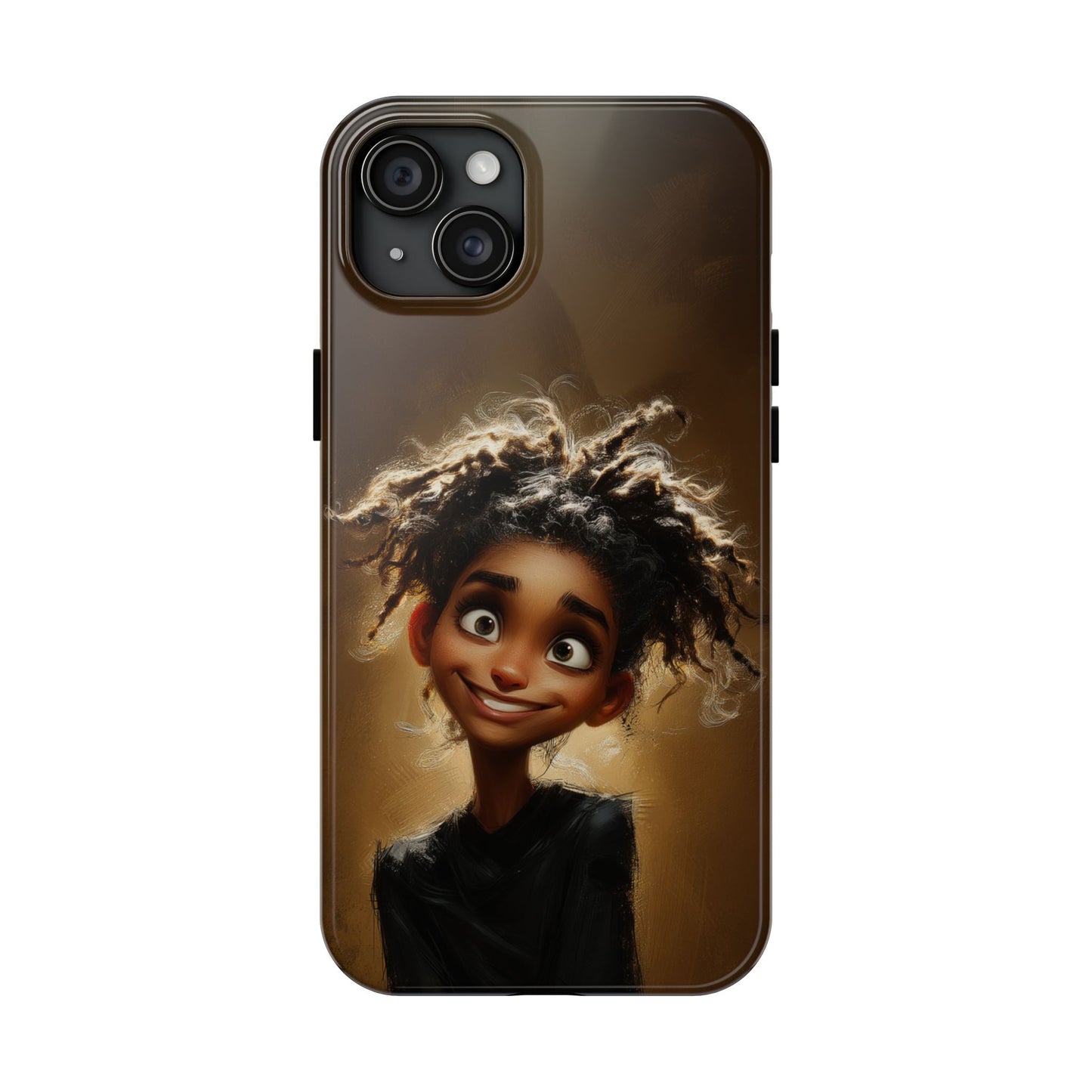 Whimsical Tough Phone Case with Playful Character Design