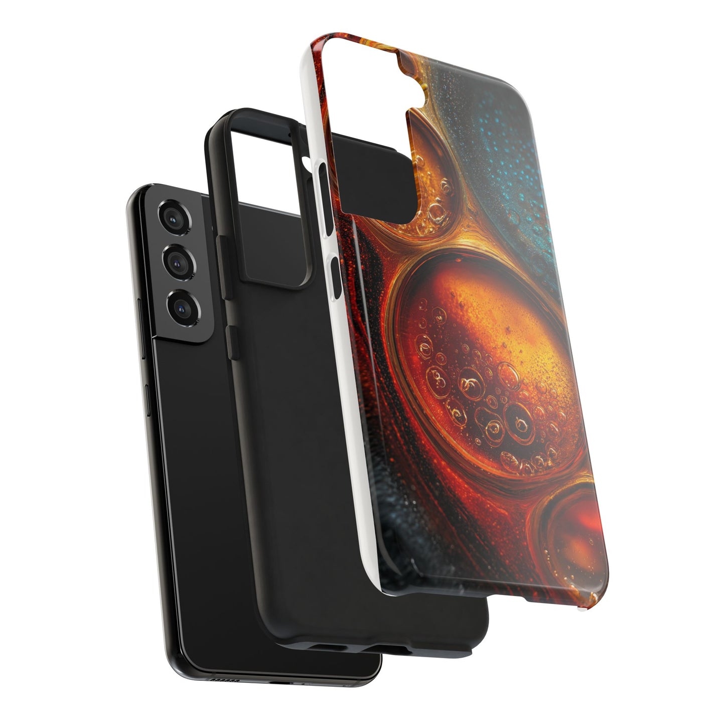 Vibrant Abstract Tough Phone Case – Bubble Design for Ultimate Protection