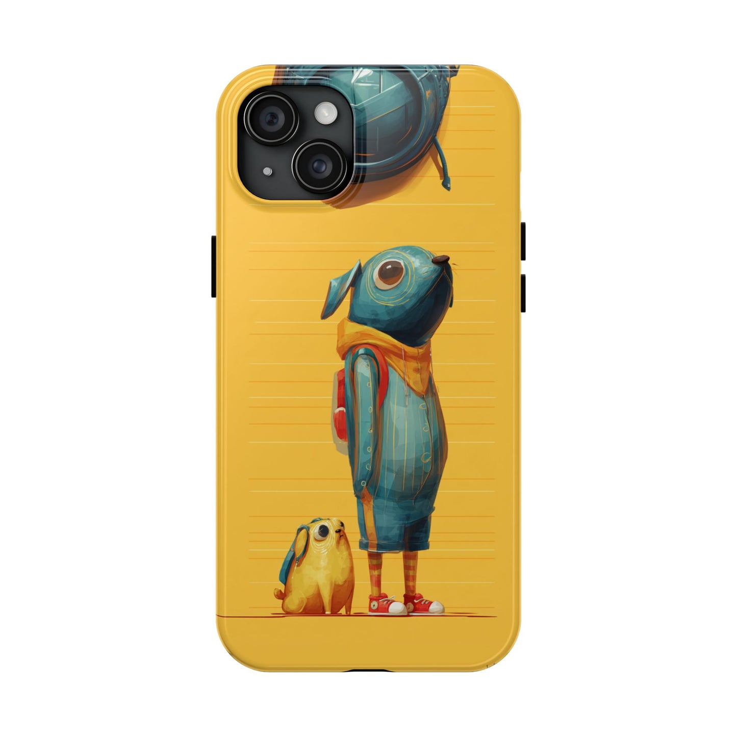 Colorful Animal Art Tough Phone Case - Perfect for Pet Lovers & Kids