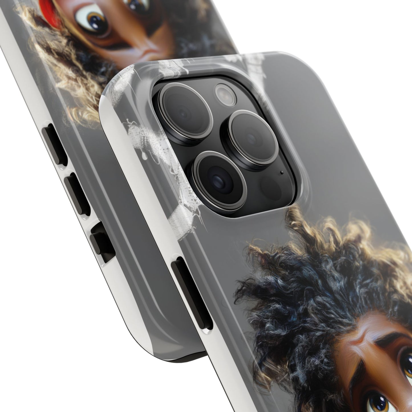 Whimsical Tough Phone Case - Artistic Design for Kids and Tweens
