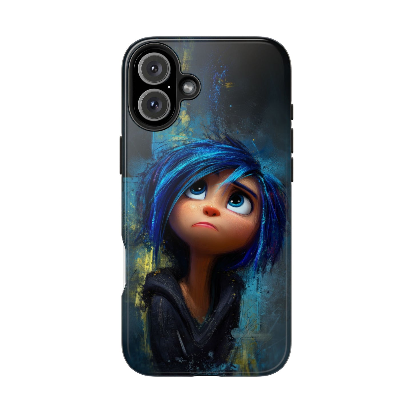 Unique Artsy Tough Phone Case – Emotional Abstract Design for Creative Souls