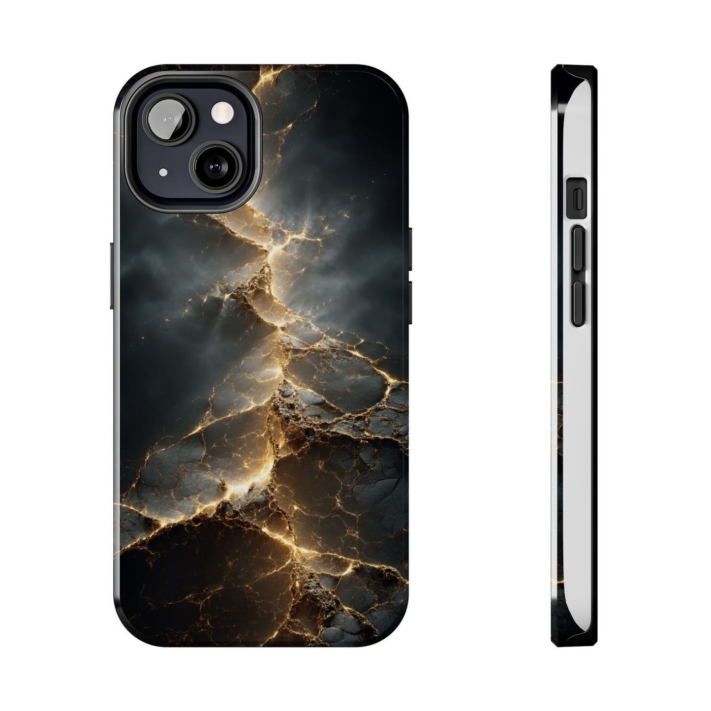 Majestic Marble Phone Case - Tough Protective Cover with Gold Veins