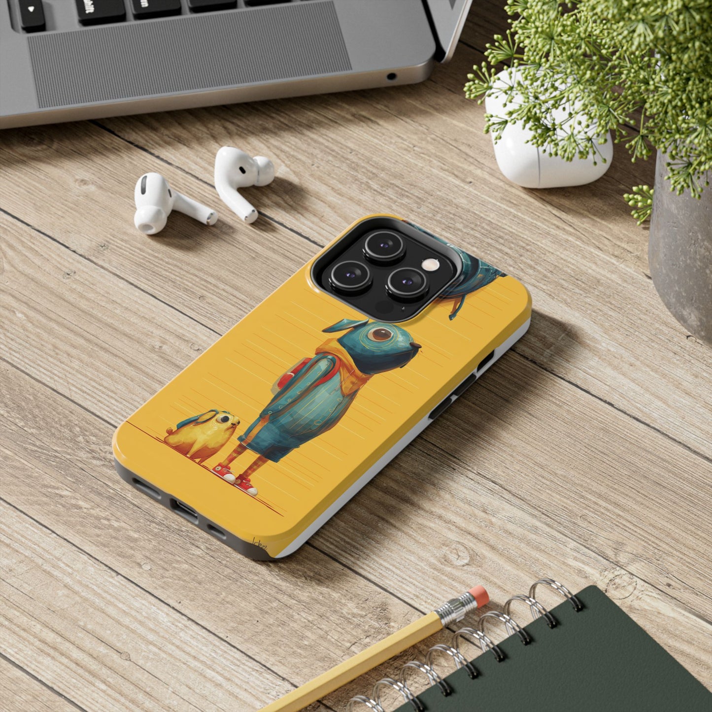 Colorful Animal Art Tough Phone Case - Perfect for Pet Lovers & Kids