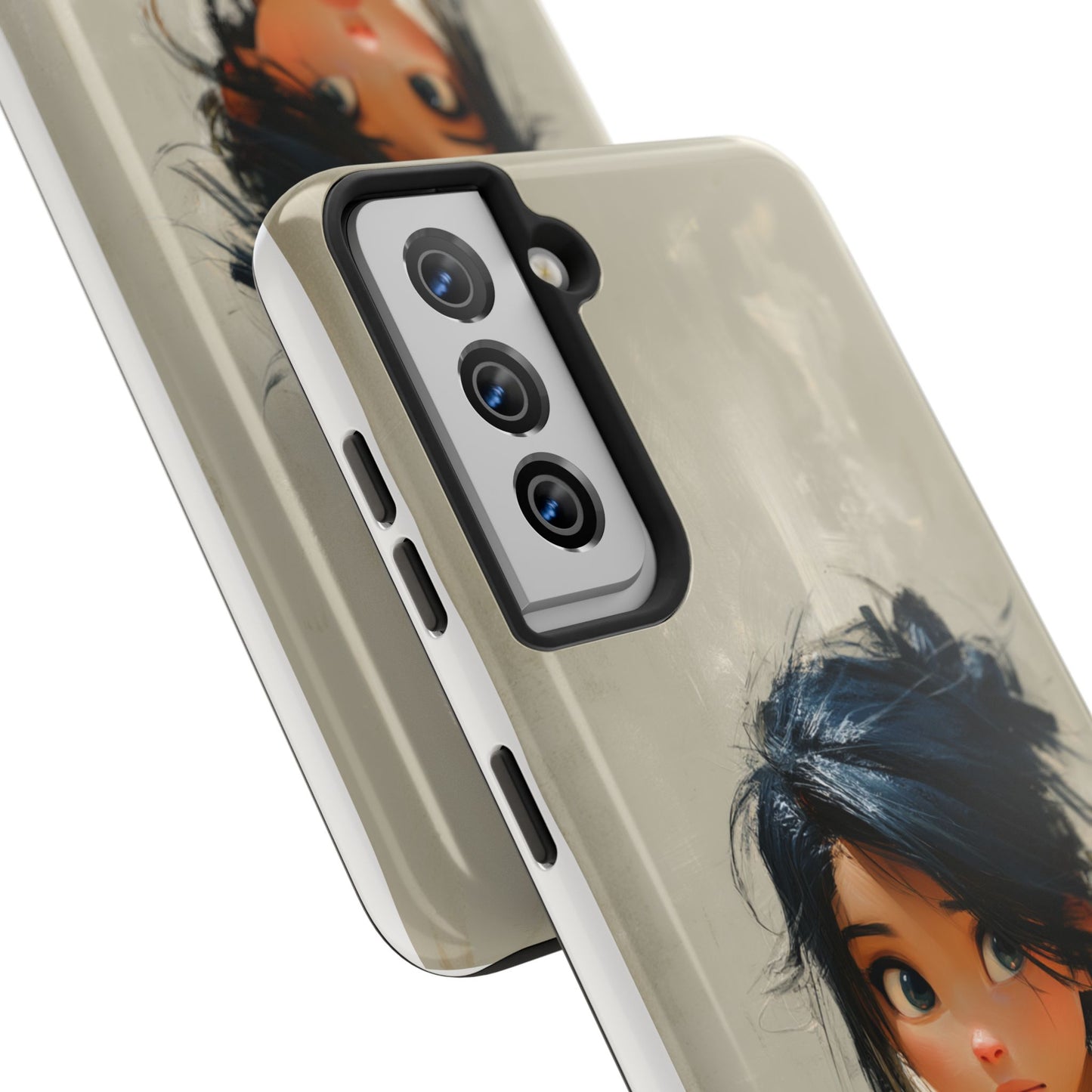 Artistic Tough Phone Case – Unique Portrait Design for Creatives