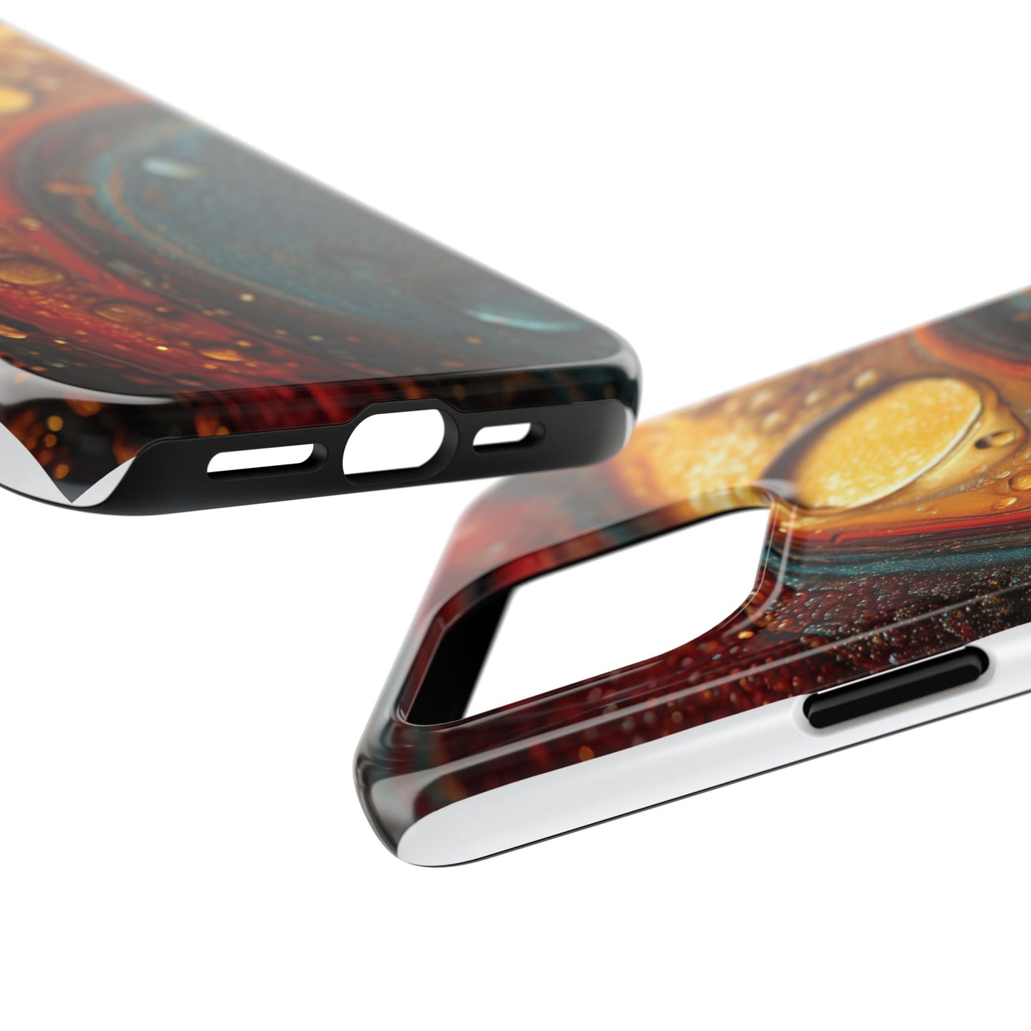Vibrant Watercolor Tough Phone Case - Colorful Abstract Design