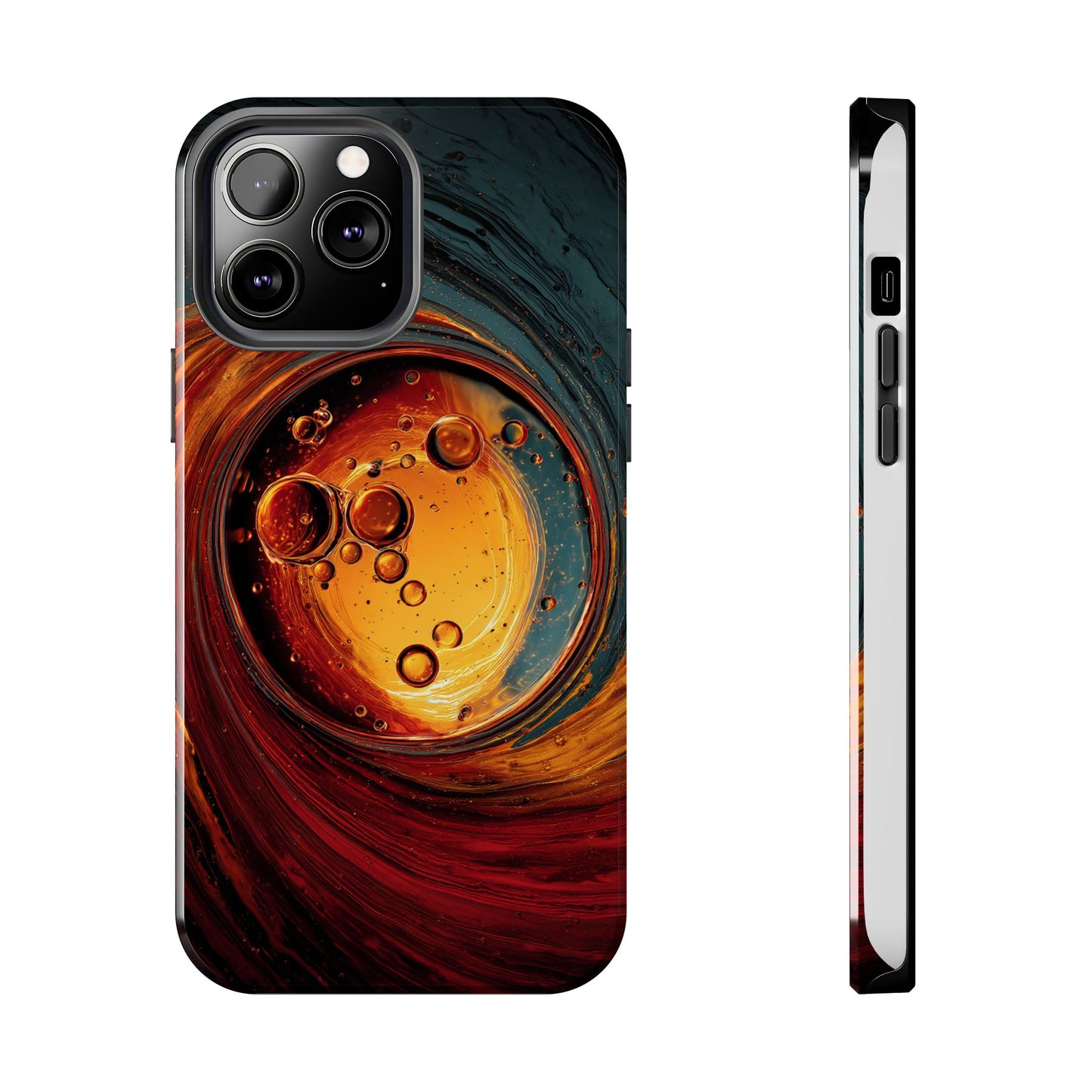 Vibrant Abstract Phone Case with Bubble Design - Tough & Stylish