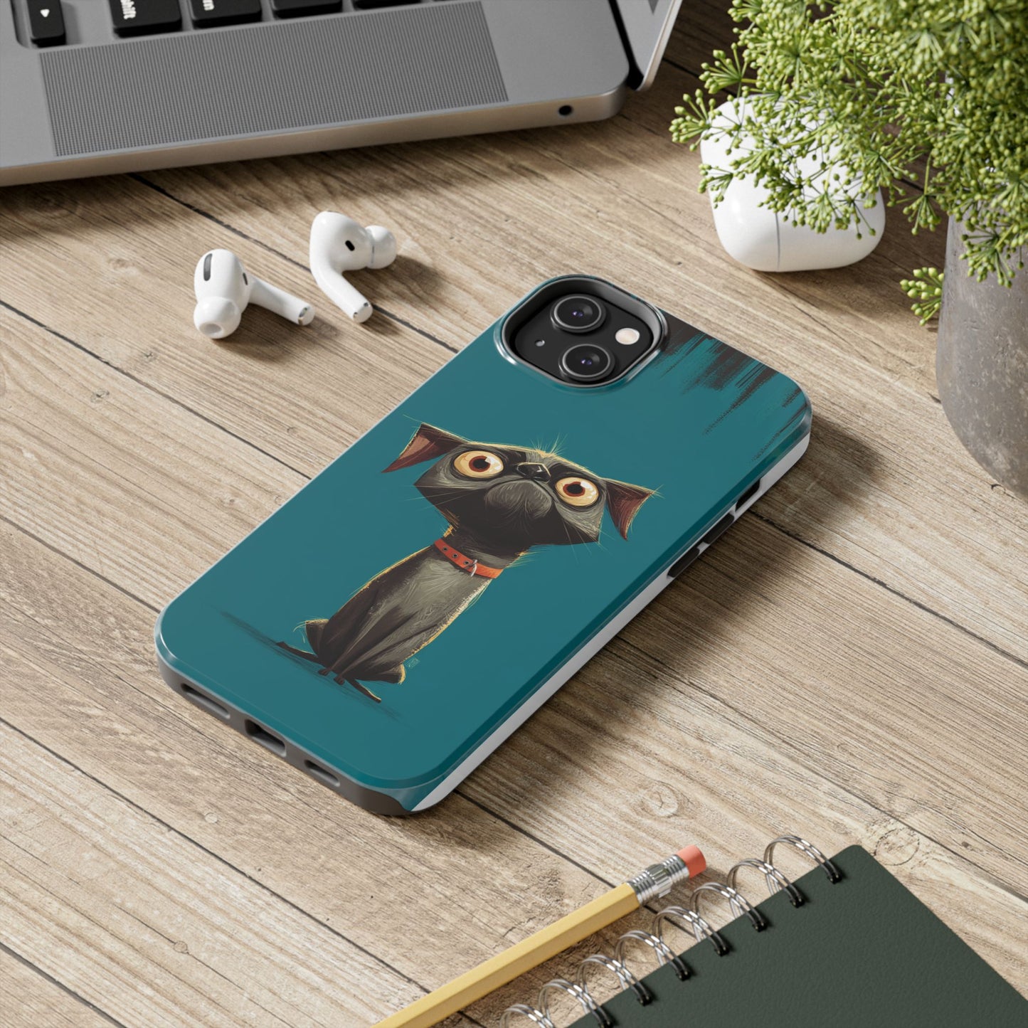 Cute Dog Tough Phone Case - Durable Protection for Pet Lovers