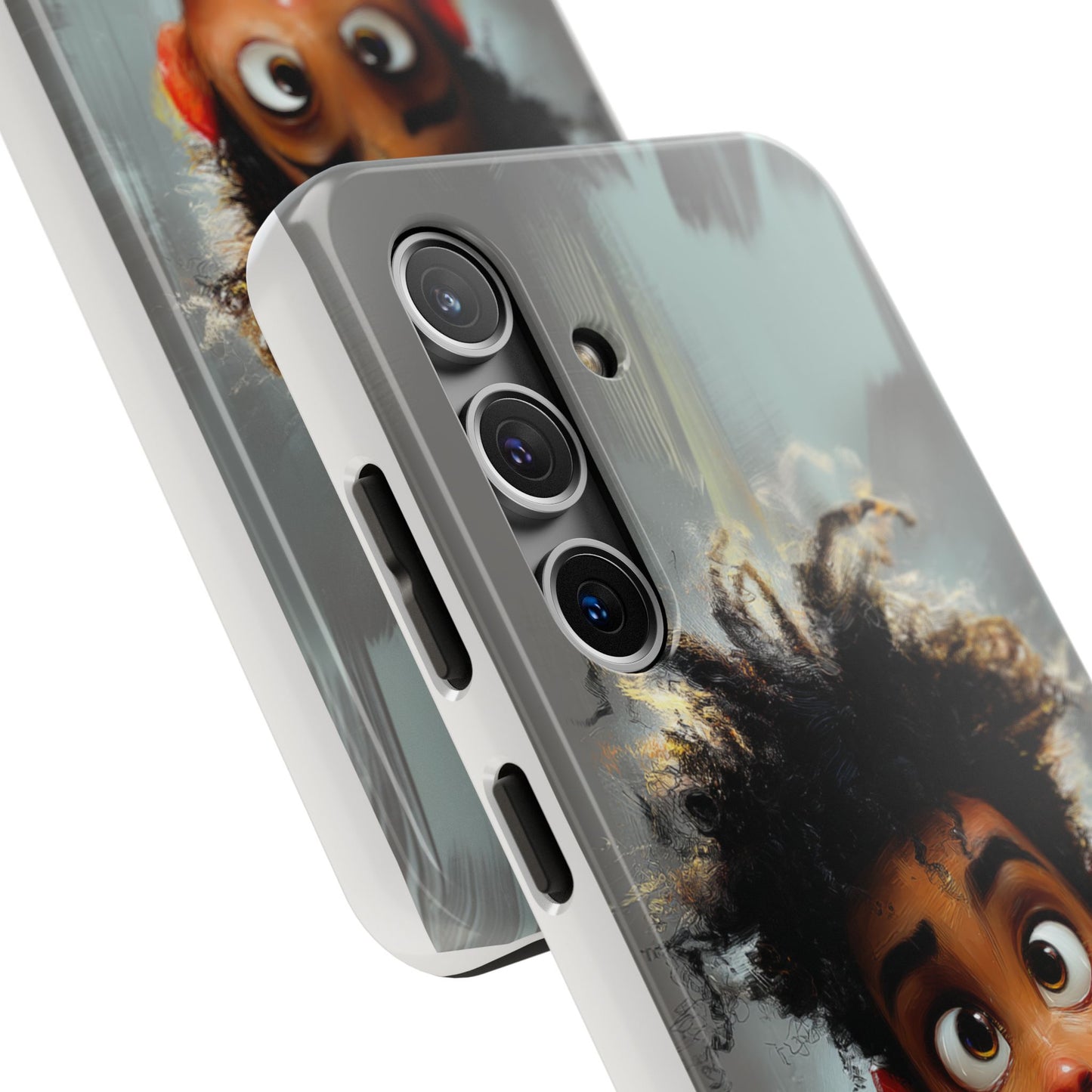 Artistic Tough Phone Case - Unique Design with Character - Great Gift Idea