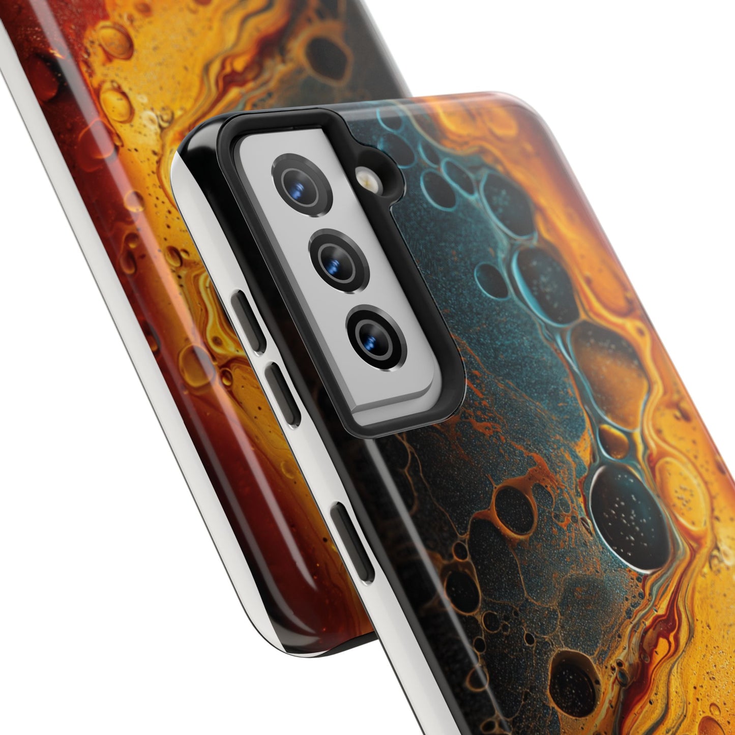 Abstract Lava Tough Phone Case - Vibrant Protective Cover for Adventurous Souls
