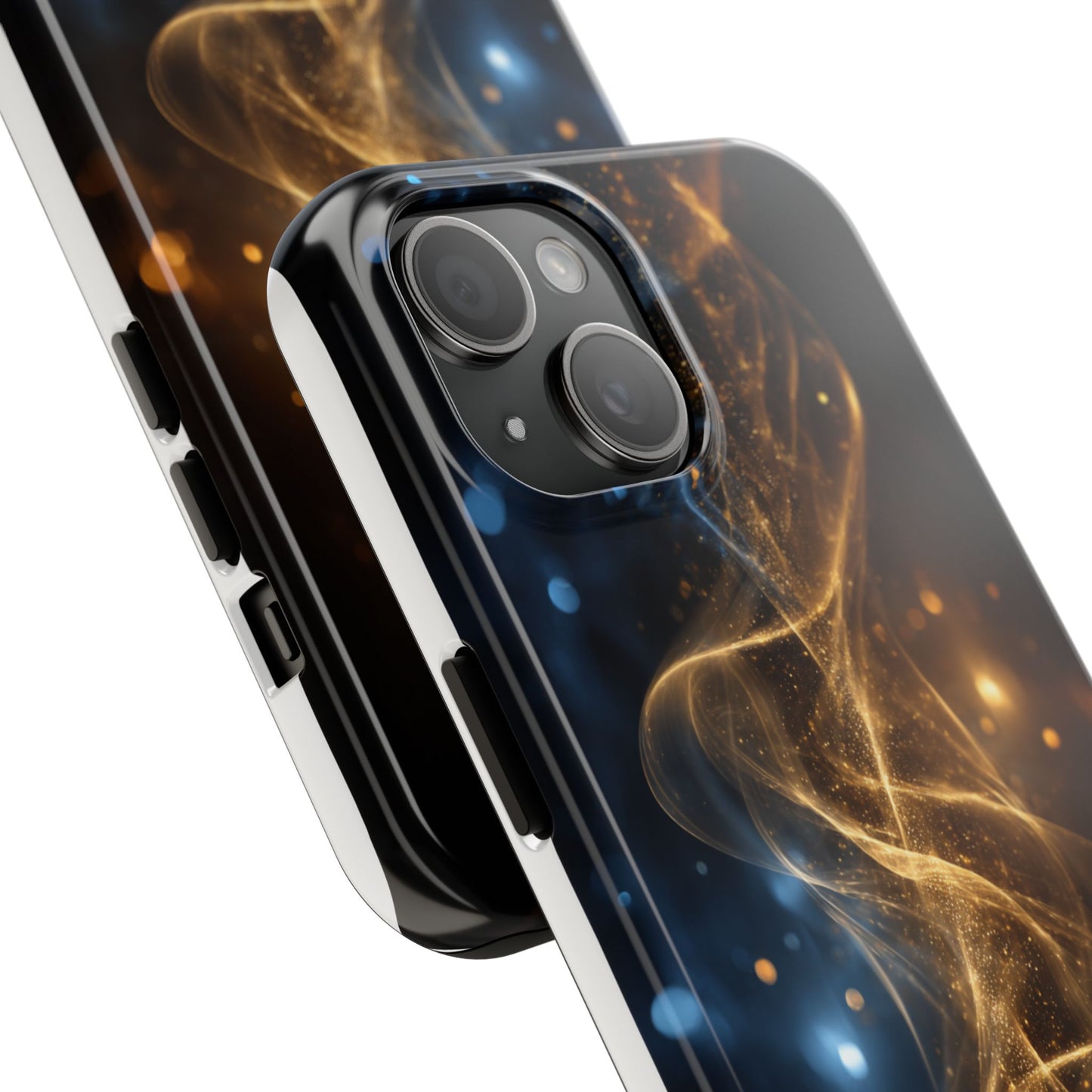 Stylish Tough Phone Cases with Sparkling Swirls Design