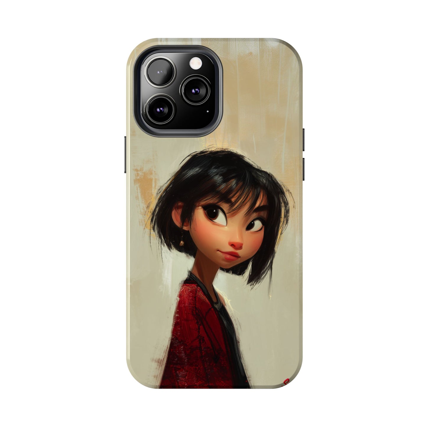 Artistic Tough Phone Case - Cute Character Design for Kids and Teens