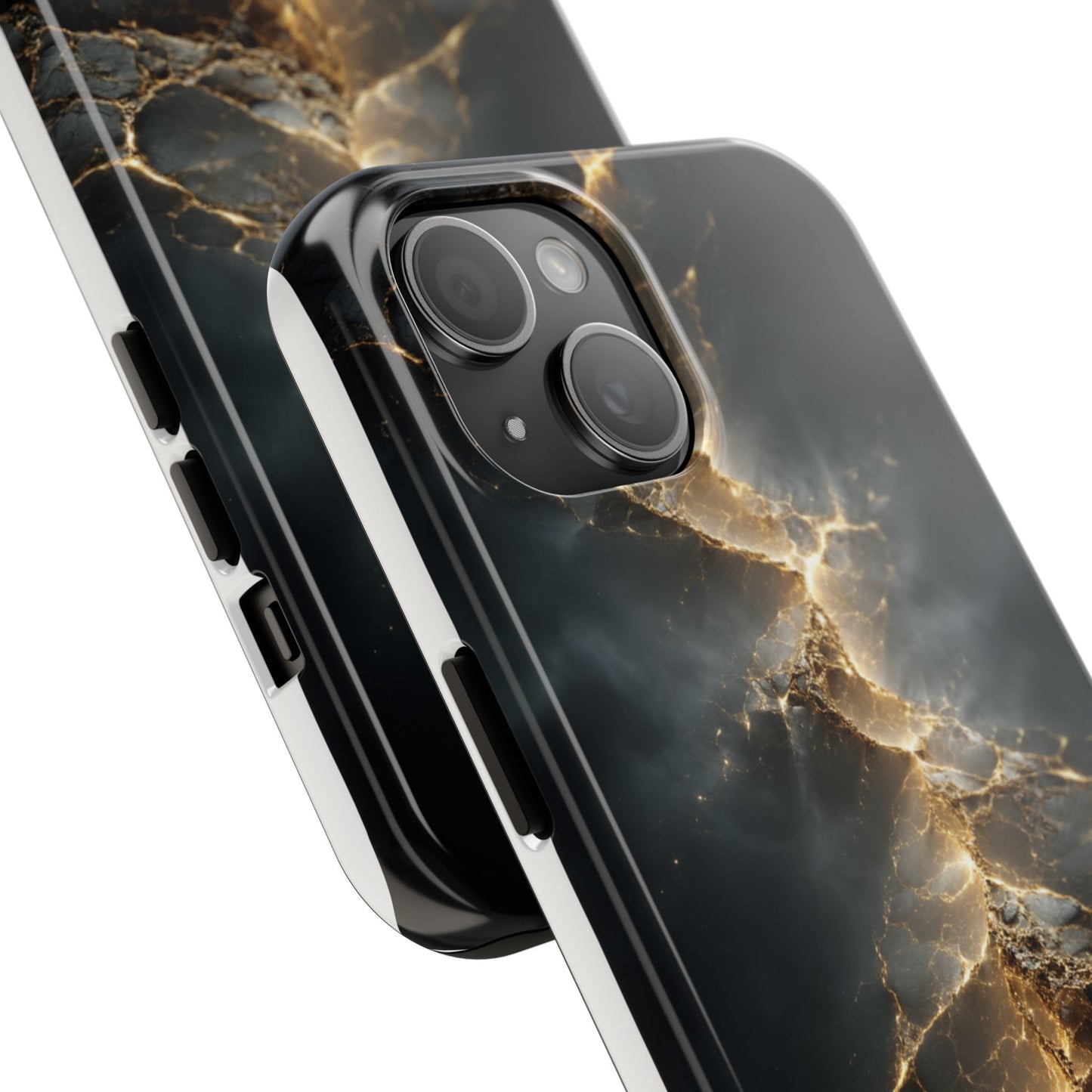 Majestic Marble Phone Case - Tough Protective Cover with Gold Veins