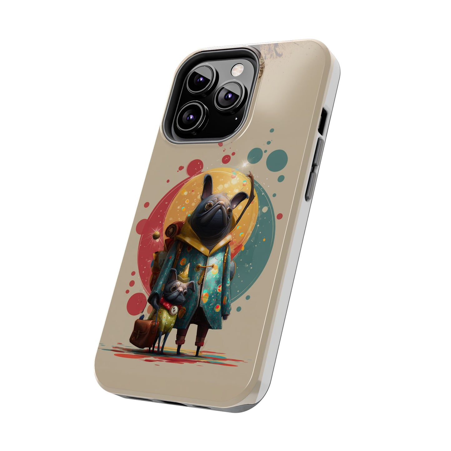 Whimsical Pet-Inspired Tough Phone Case - Perfect for Animal Lovers