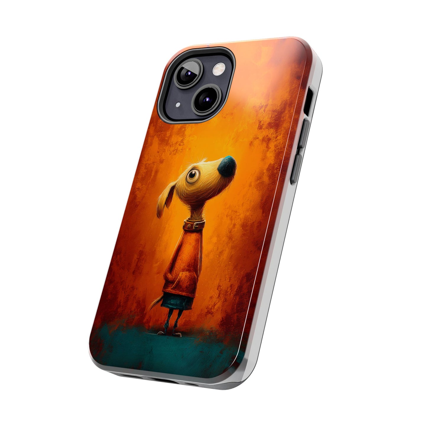Whimsical Dog Art Tough Phone Case - Durable & Stylish Pet Lover Accessory
