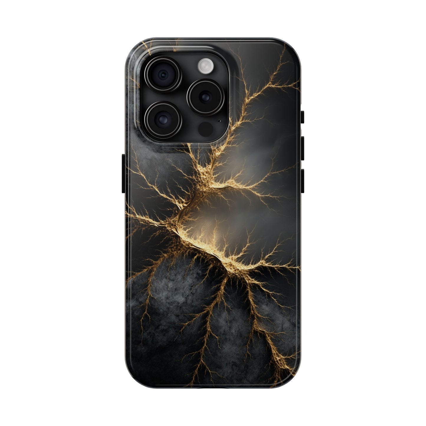 Electric Lightning Tough Phone Case - Durable Protection with Striking Design