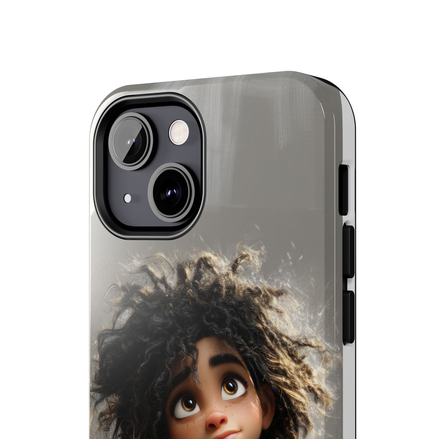 Artistic Tough Phone Case - Unique Character Design for Creative Souls