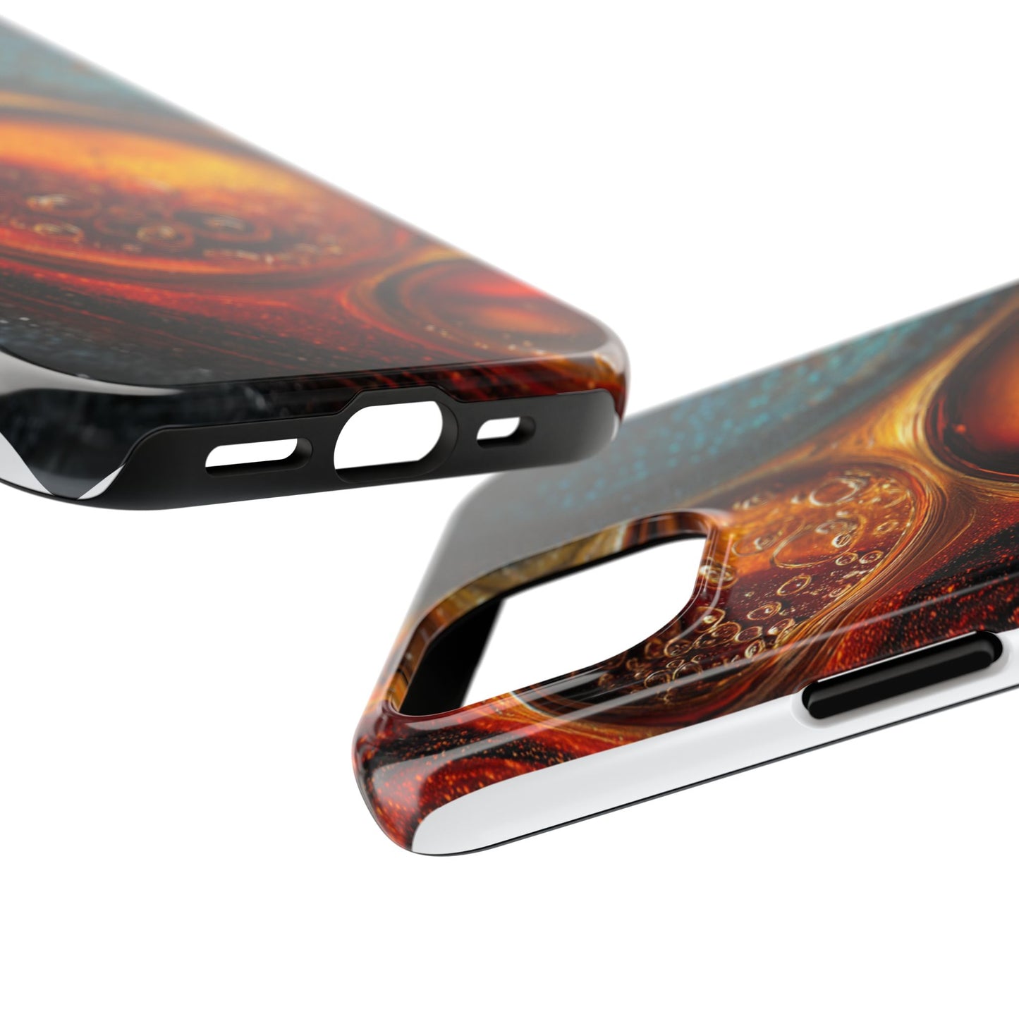 Vibrant Abstract Tough Phone Case – Bubble Design for Ultimate Protection