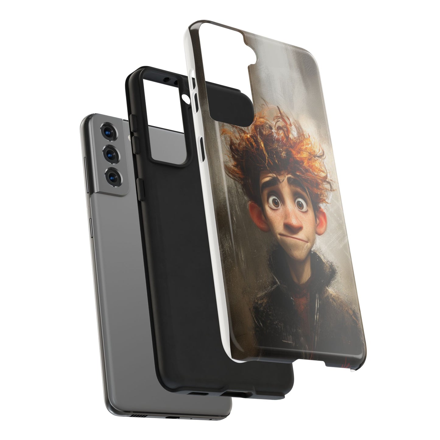 Whimsical Tough Phone Case – Unique Art Design for Creative Souls