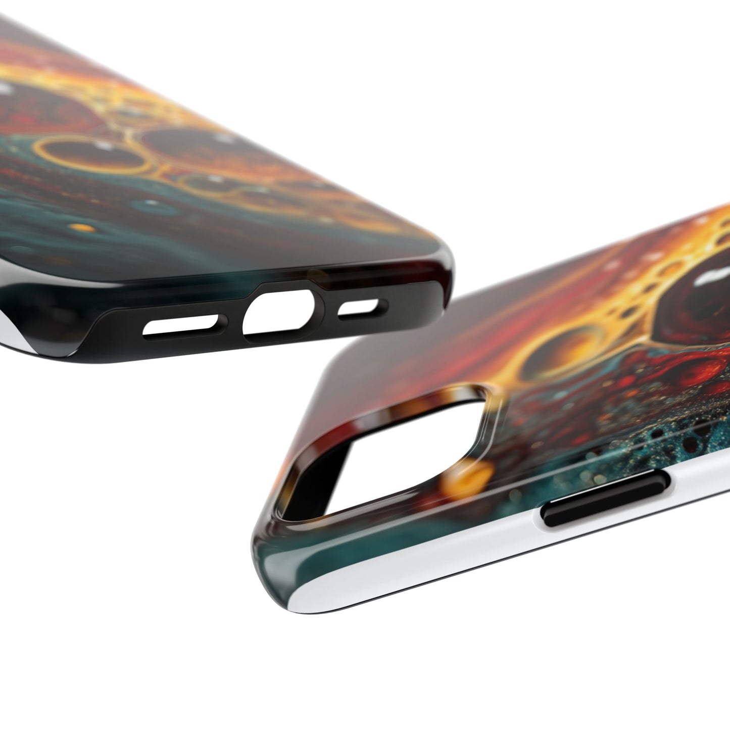 Vibrant Abstract Tough Phone Case - Unique Art for Stylish Protection