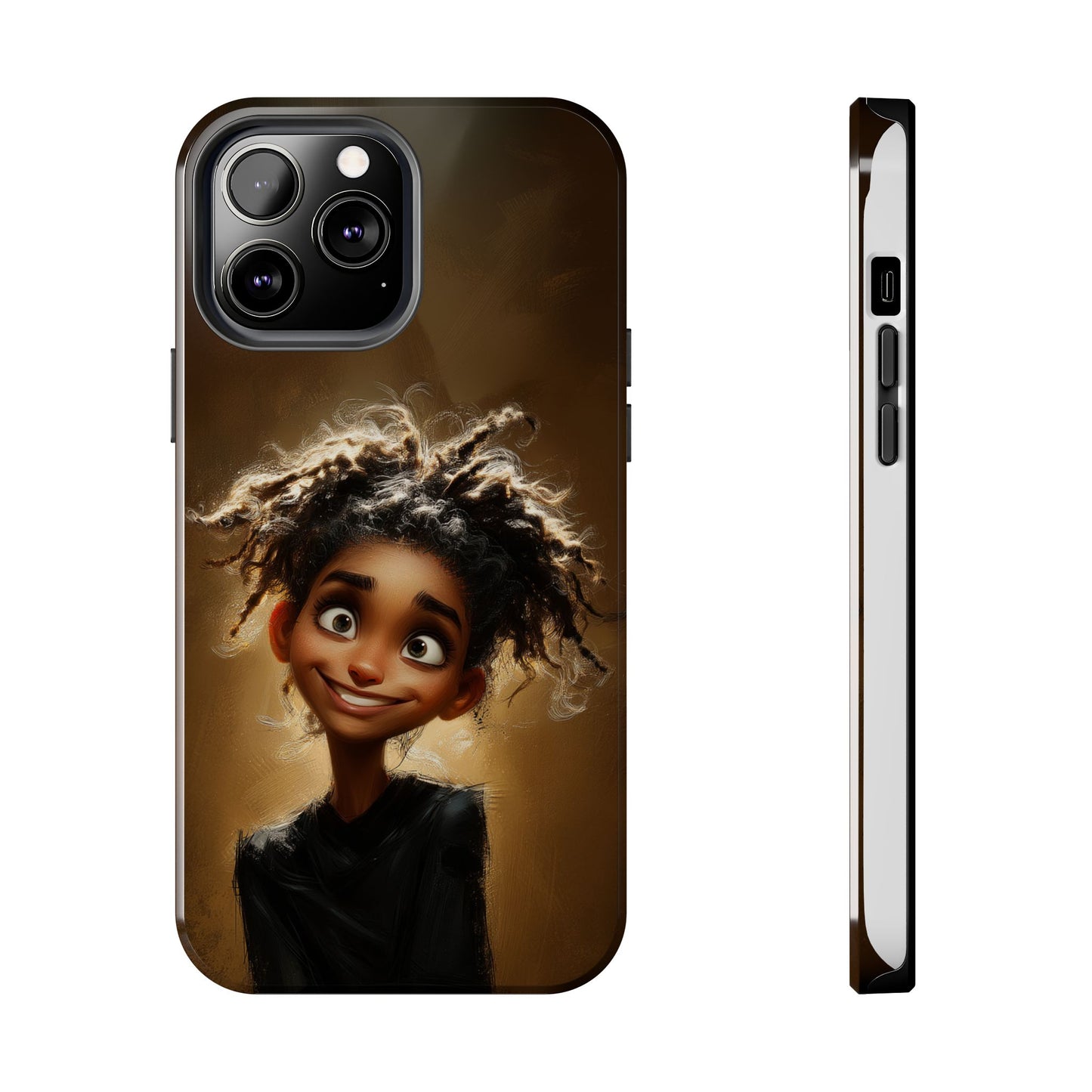 Whimsical Tough Phone Case with Playful Character Design