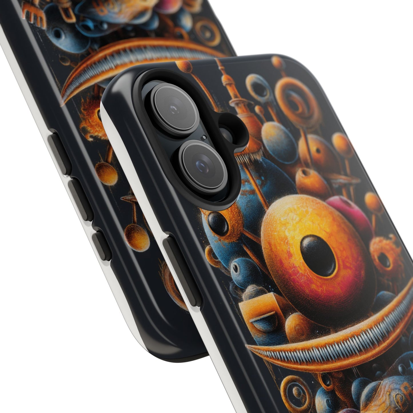 Unique Tough Phone Case with Abstract Art Design