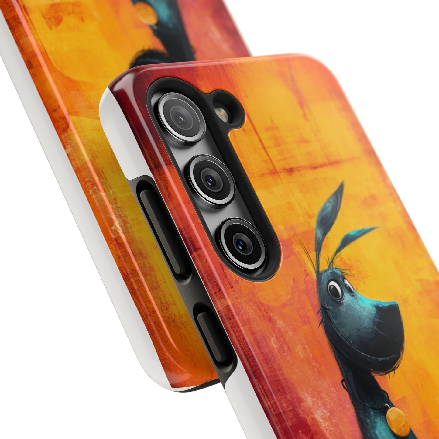 Colorful Dog & Cat Tough Phone Case – Fun Pet Lover Accessory