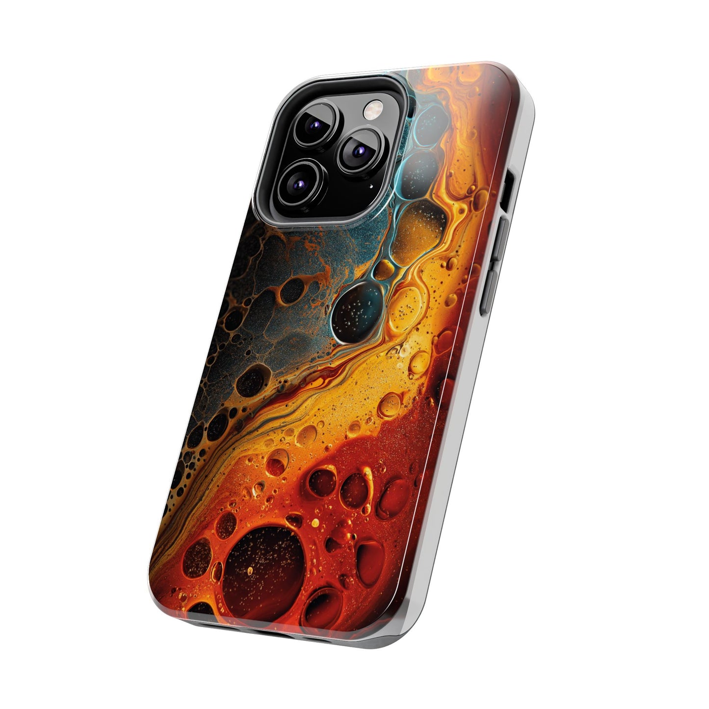Abstract Lava Tough Phone Case - Vibrant Protective Cover for Adventurous Souls