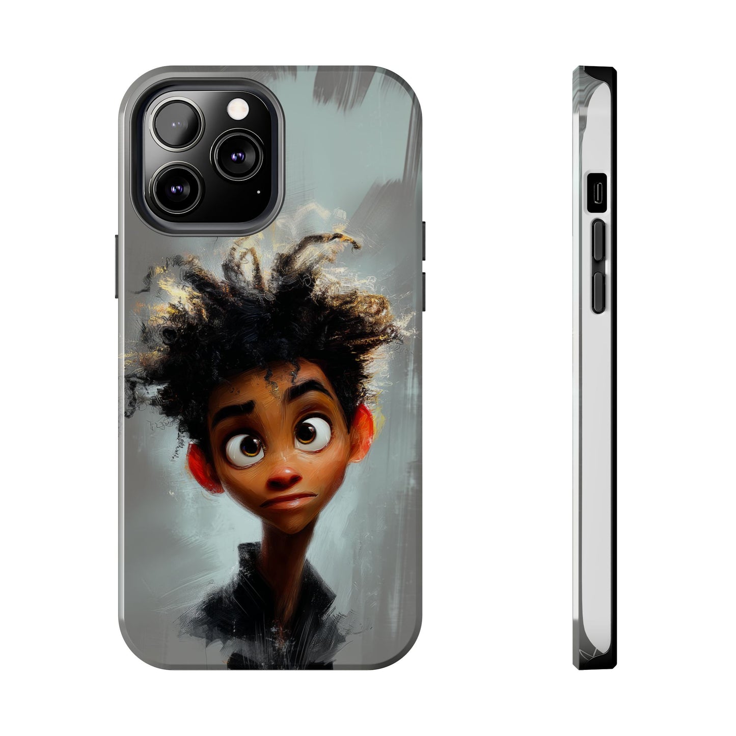 Artistic Tough Phone Case - Unique Design with Character - Great Gift Idea
