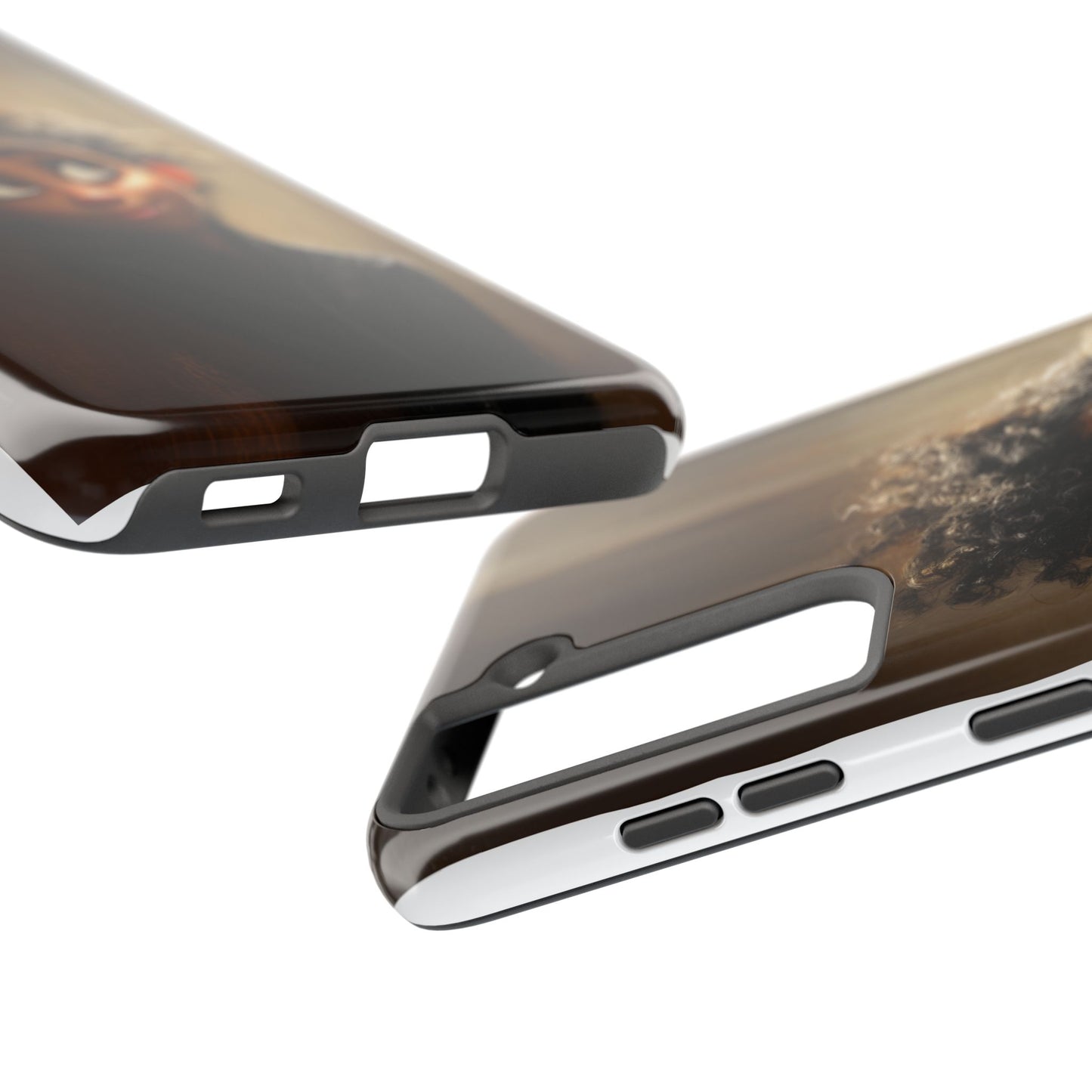 Stylish Tough Phone Case - Artistic Character Design for Teens