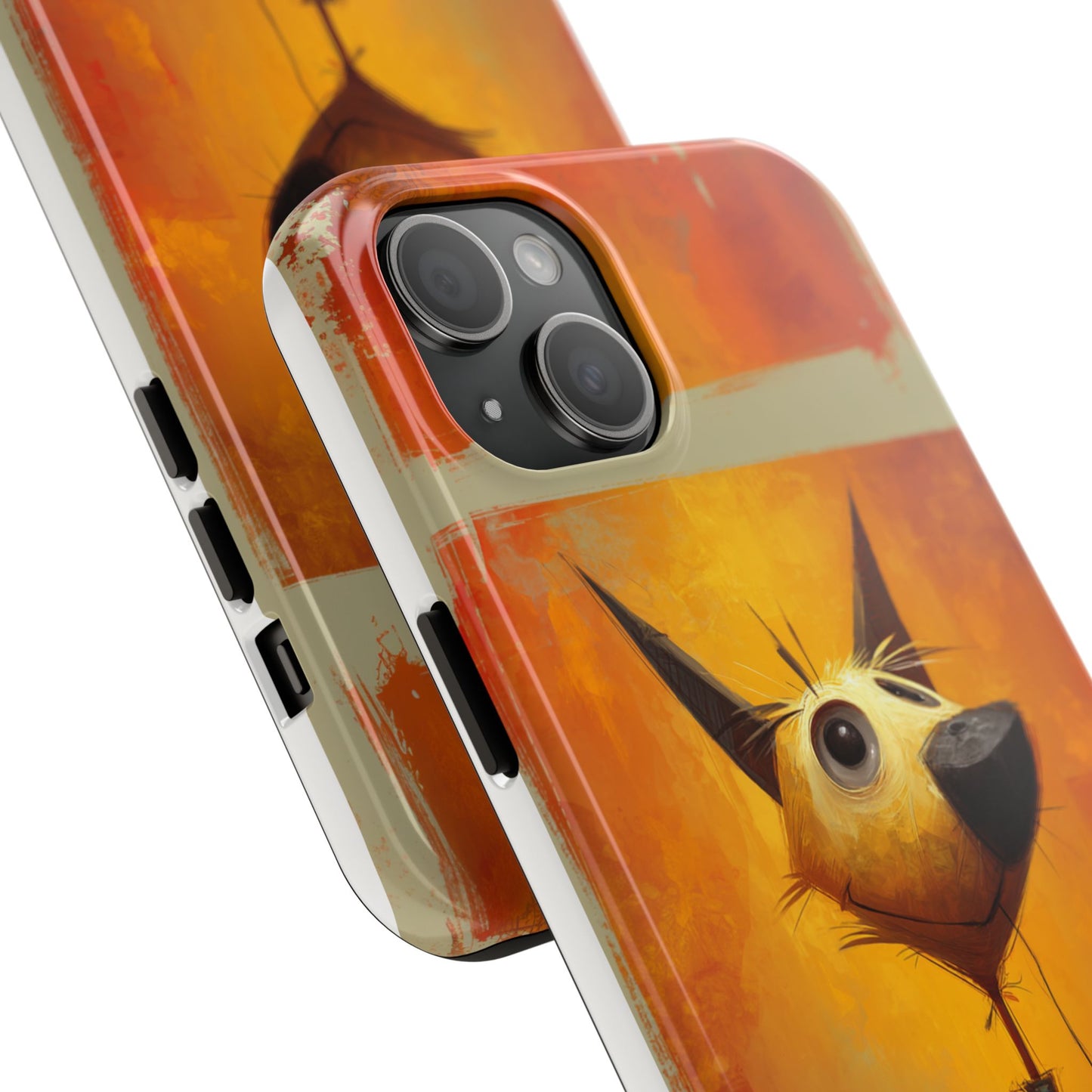 Whimsical Dog Art Tough Phone Case - Fun & Stylish Pet Lover Gift