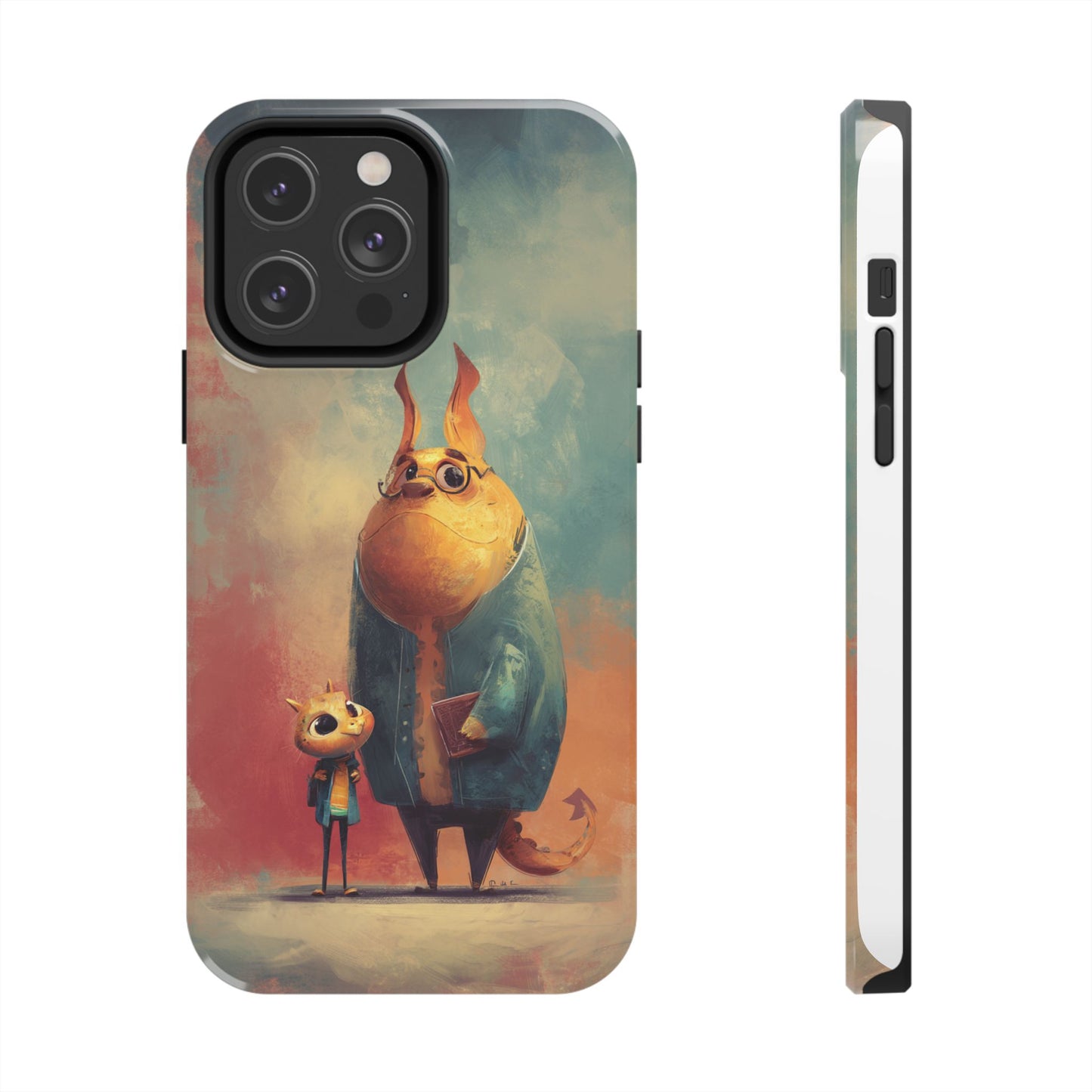 Animal Art Tough Phone Cases, Cute Character Phone Protector, Unique Cartoon Phone Cover, Fun Gift for Kids, Birthday or Holiday Present