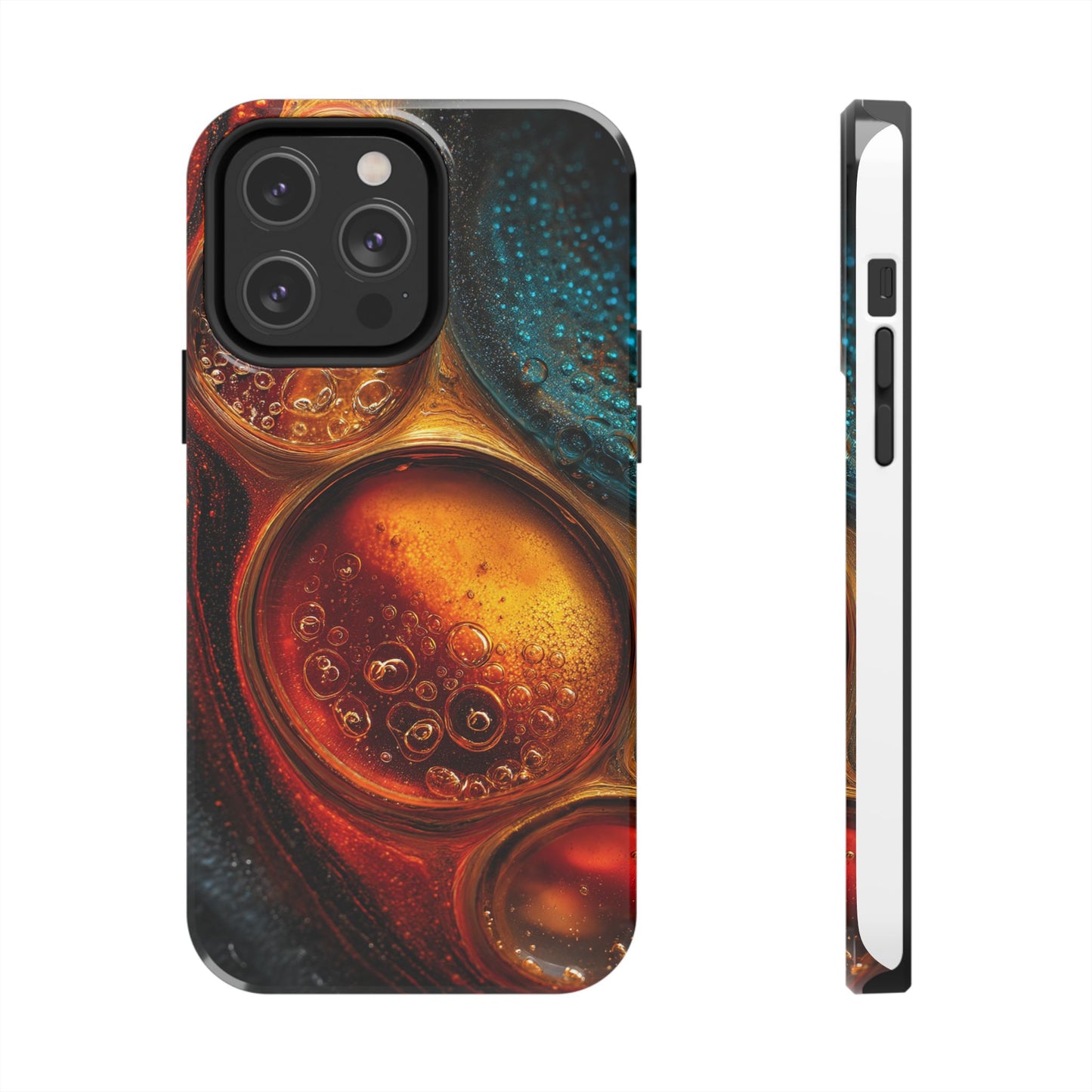 Vibrant Abstract Tough Phone Case – Bubble Design for Ultimate Protection