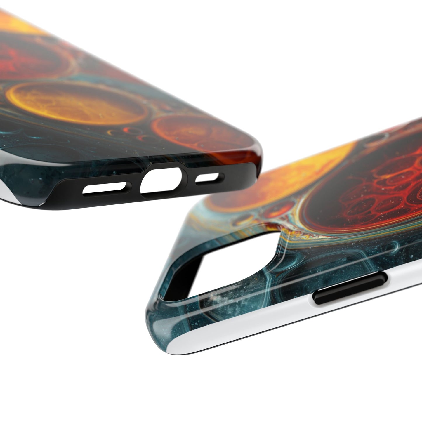 Vibrant Abstract Tough Phone Case - Durable Protection with Artistic Design