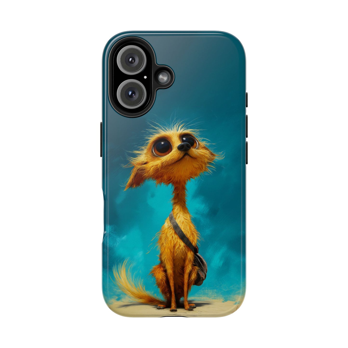 Whimsical Dog Art Tough Phone Case - Durable and Stylish Protection for Pet Lovers