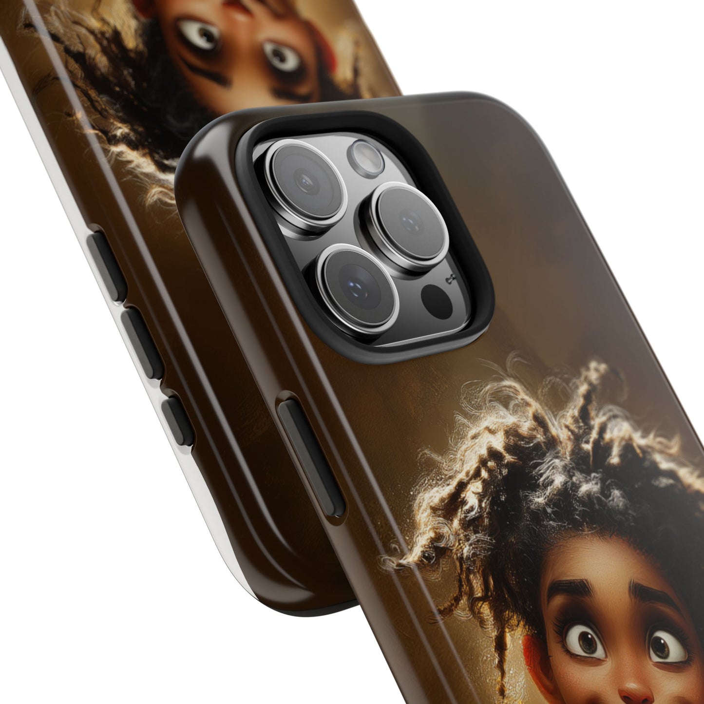 Whimsical Tough Phone Case with Playful Character Design
