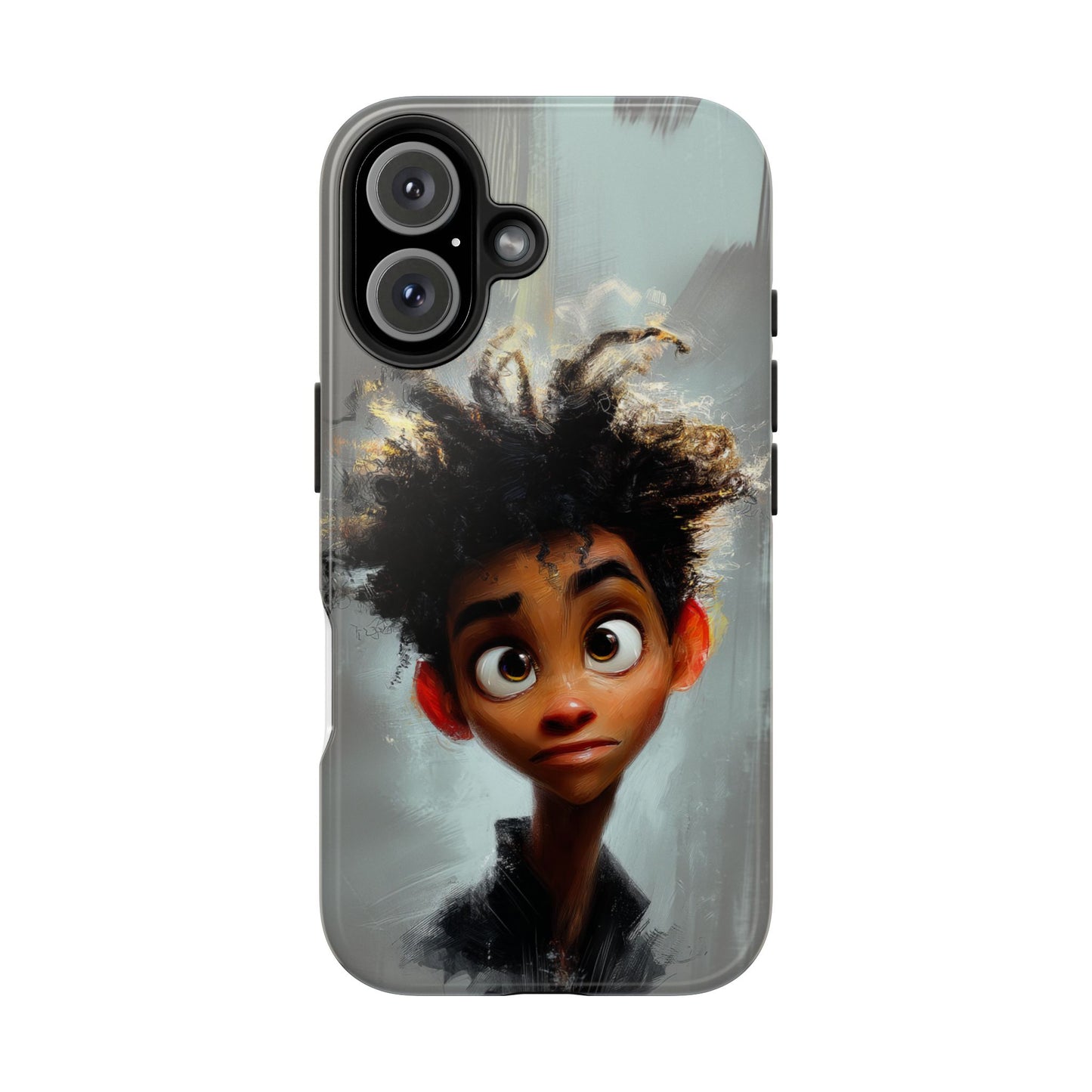 Artistic Tough Phone Case - Unique Design with Character - Great Gift Idea