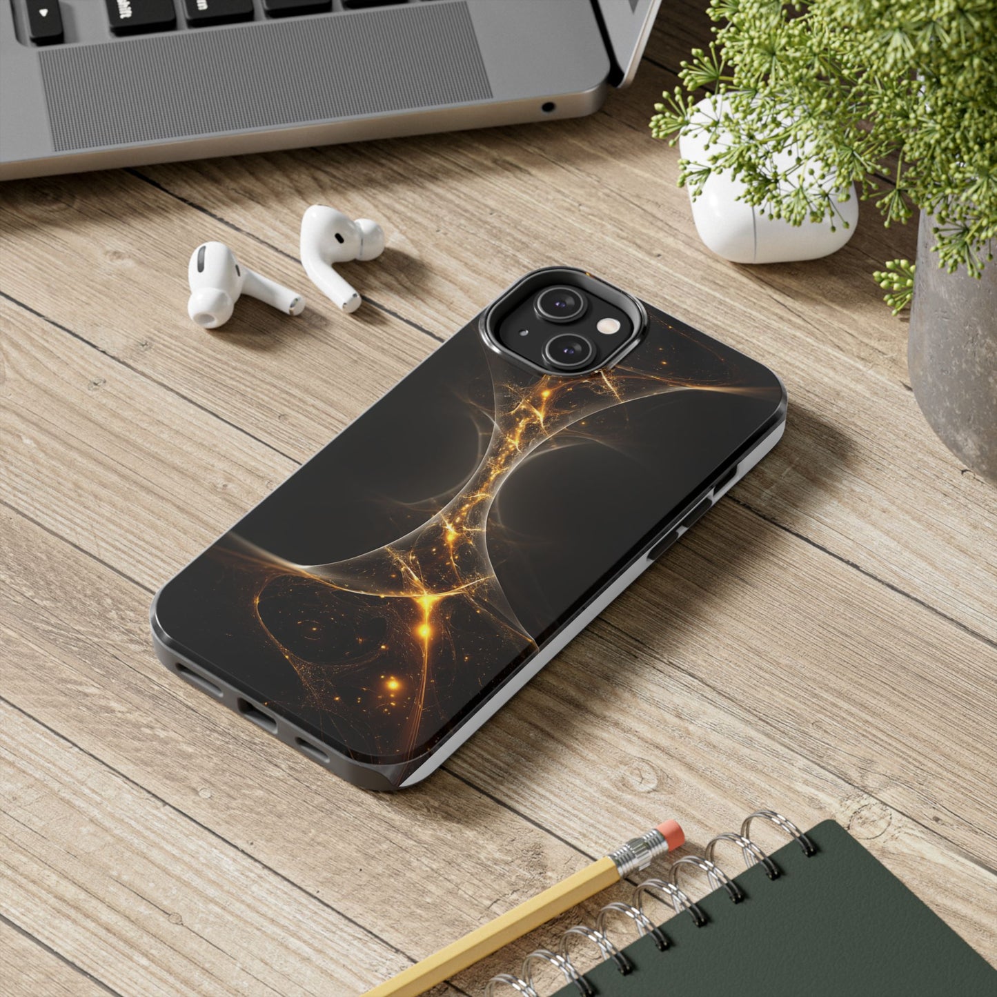 Cosmic Glow Tough Phone Case - Durable Protection with Stellar Design