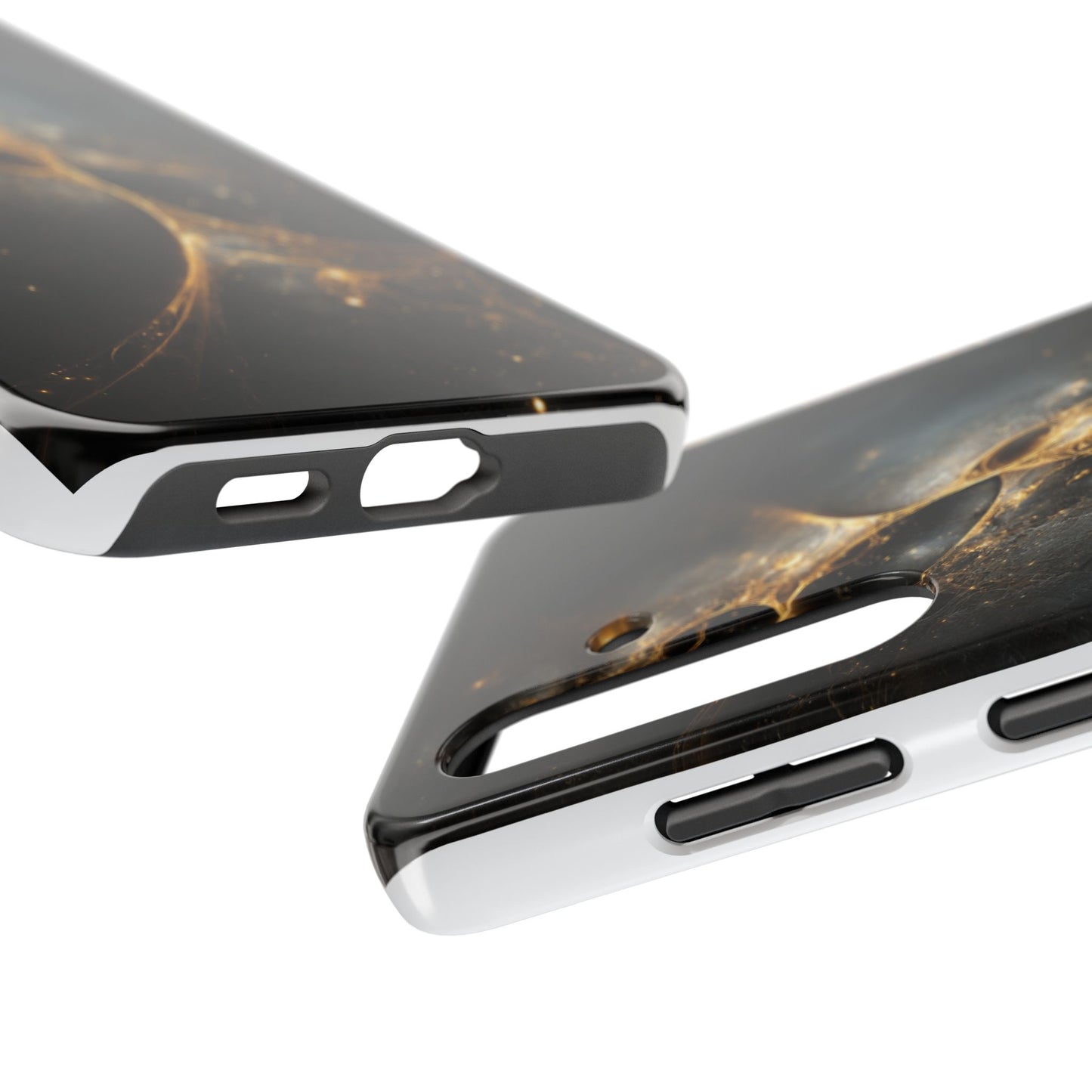 Galactic Elegance Tough Phone Case - Premium Protection for Cosmic Lovers