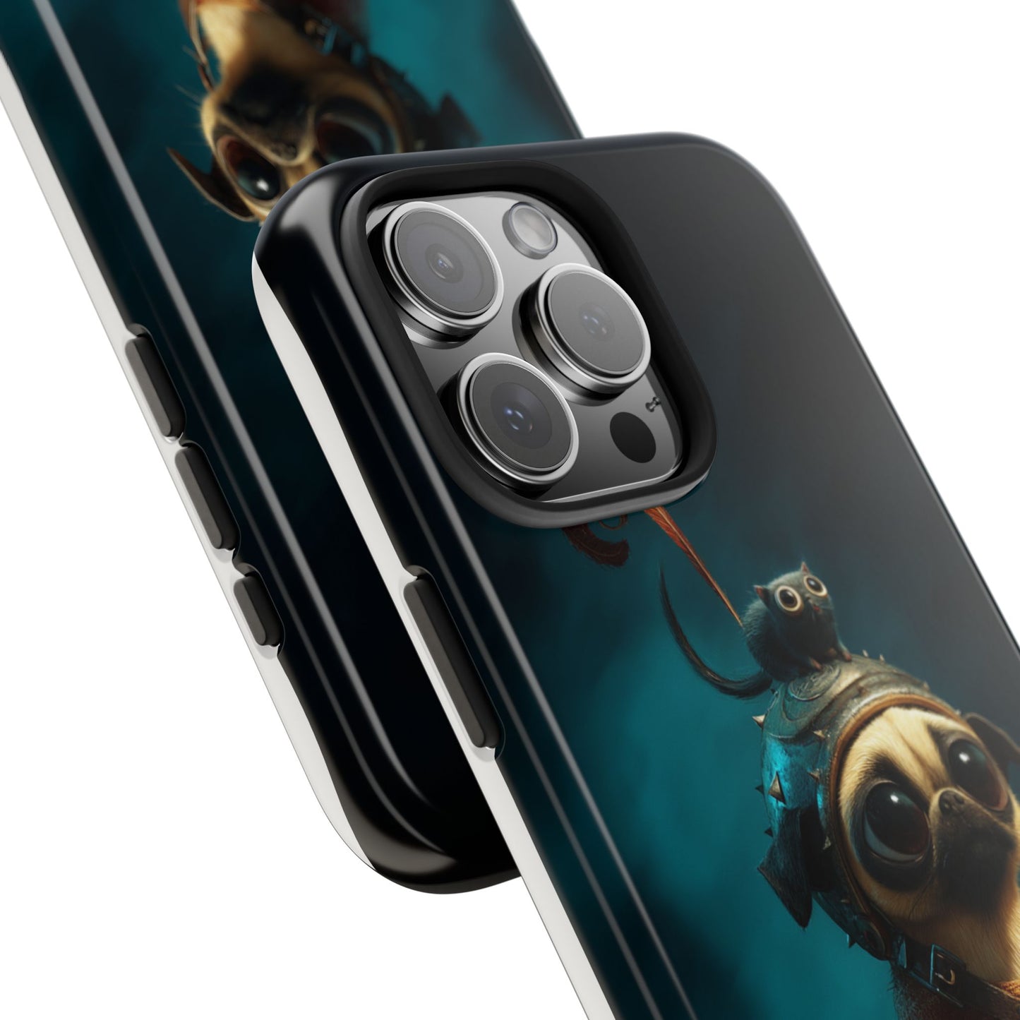 Cute Pug Adventure Tough Phone Case - Durable Protection for Pet Lovers
