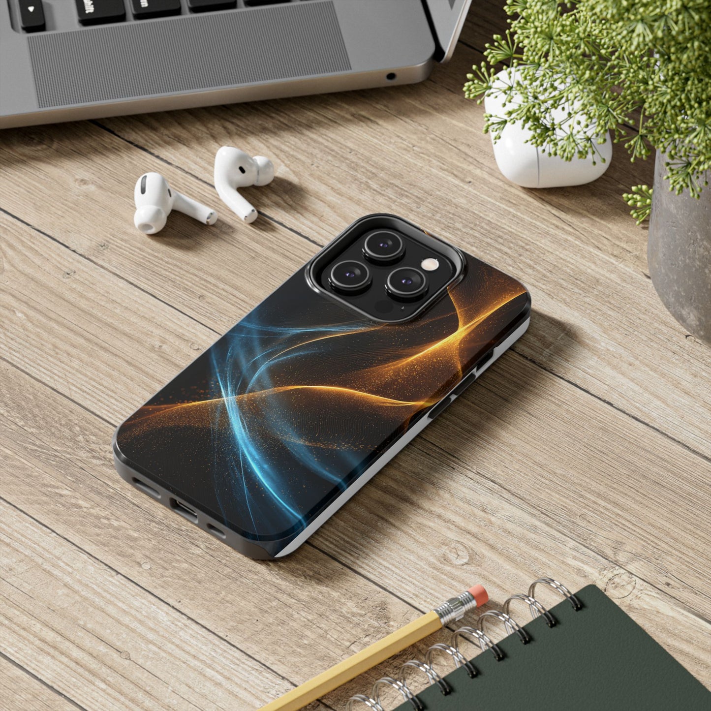 Dynamic Wave Tough Phone Case - Durable and Stylish