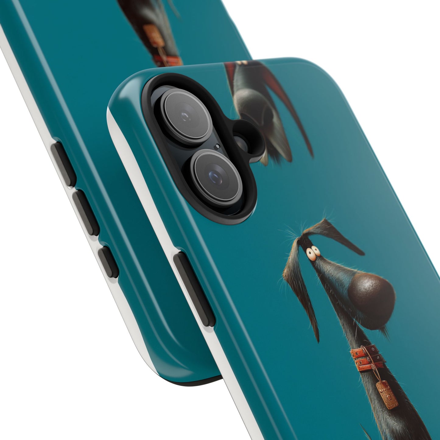 Whimsical Dog Art Tough Phone Case - Durable Protection for Pet Lovers