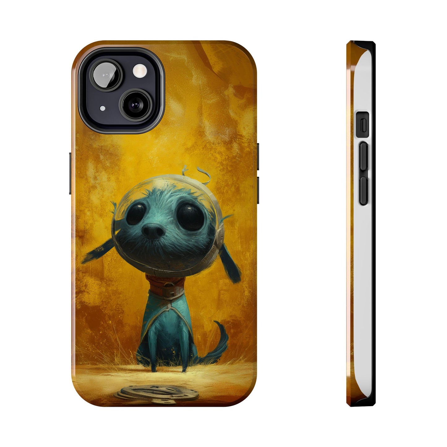 Cute Dog Art Tough Phone Case - Stylish & Protective