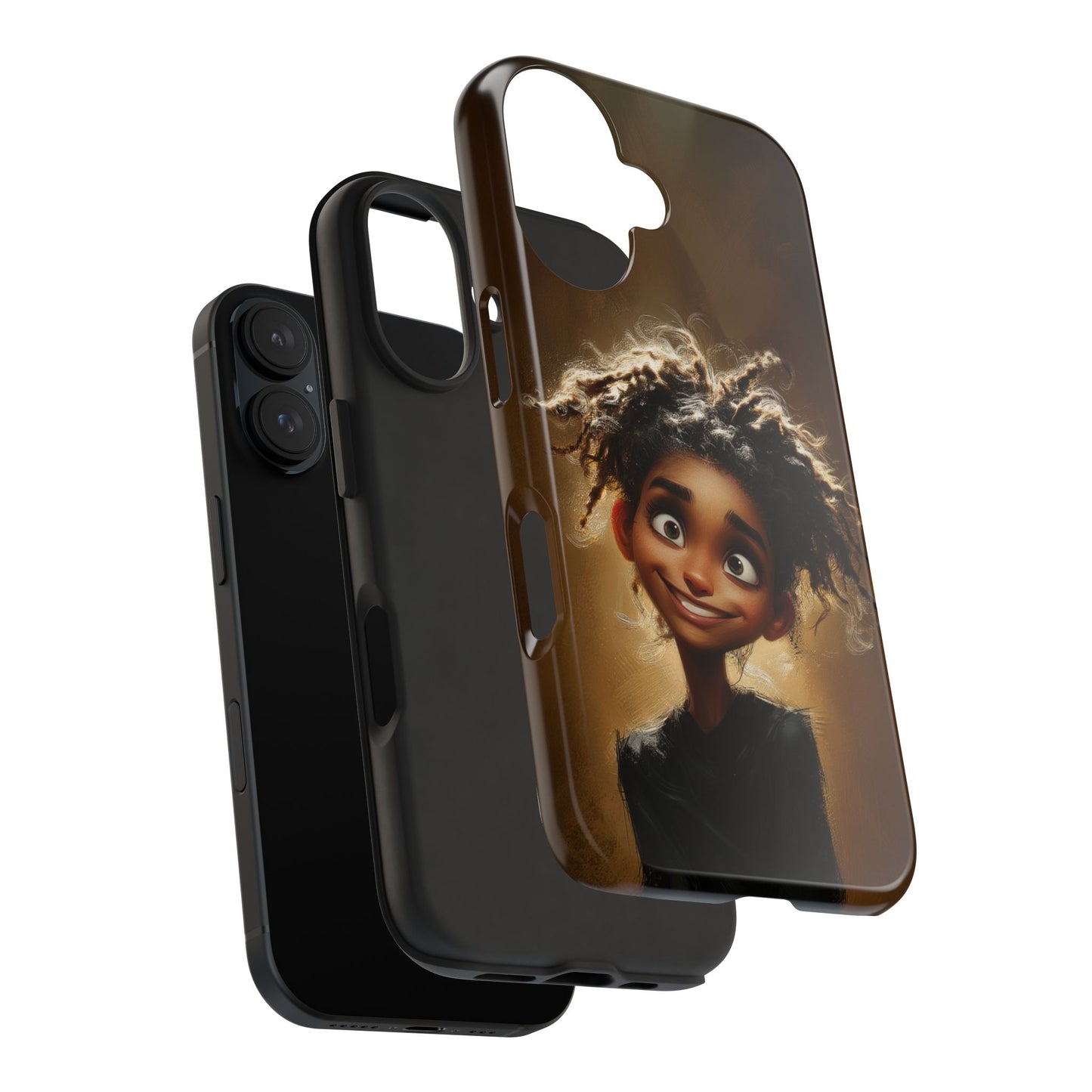 Whimsical Tough Phone Case with Playful Character Design