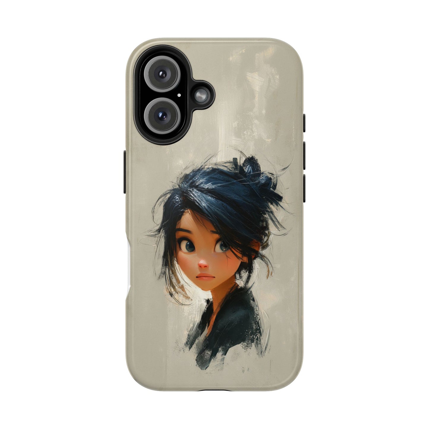 Artistic Tough Phone Case – Unique Portrait Design for Creatives