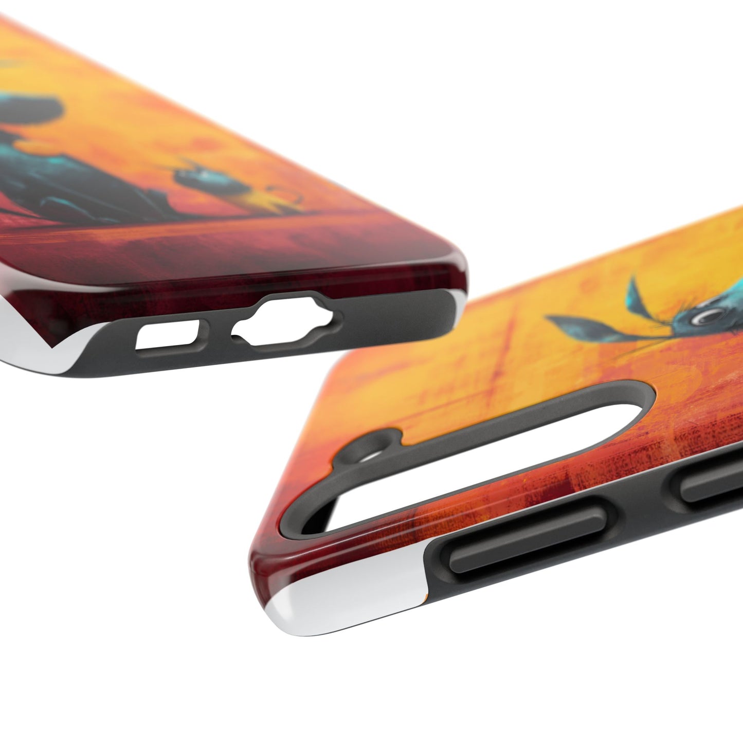 Colorful Dog & Cat Tough Phone Case – Fun Pet Lover Accessory