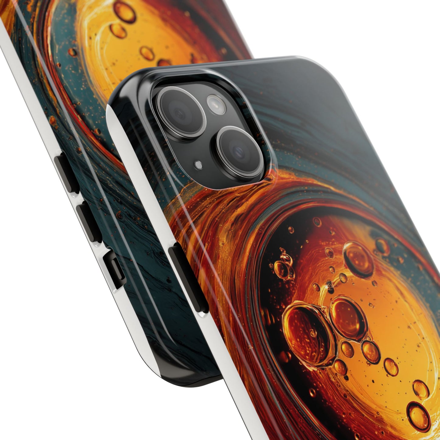 Vibrant Abstract Phone Case with Bubble Design - Tough & Stylish