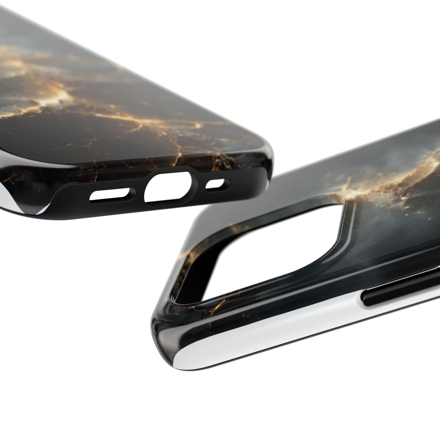 Majestic Marble Phone Case - Tough Protective Cover with Gold Veins