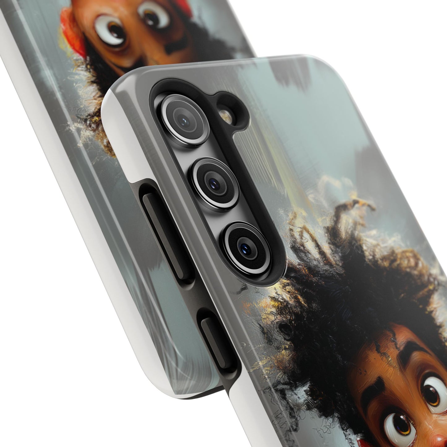Artistic Tough Phone Case - Unique Design with Character - Great Gift Idea